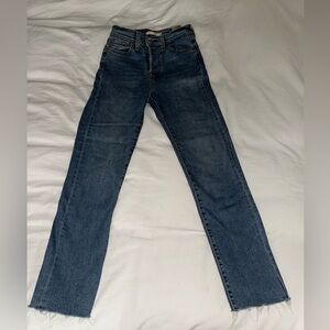 Levis Wedgie Straight Jeans 
Size 25
Inseam is 27”